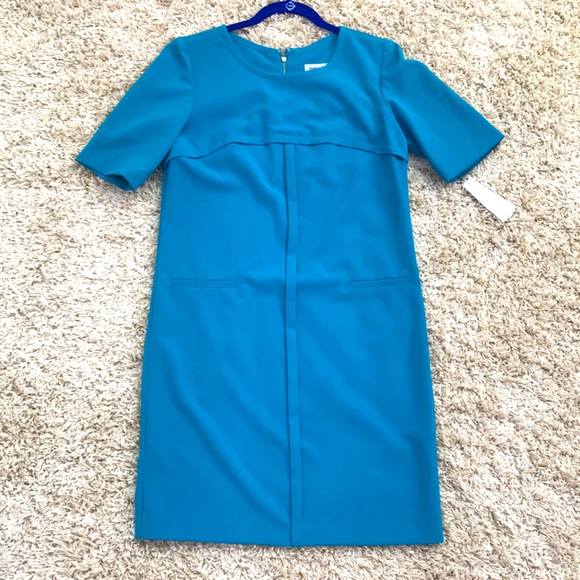 Teal Blue Dress - Picture 1 of 2